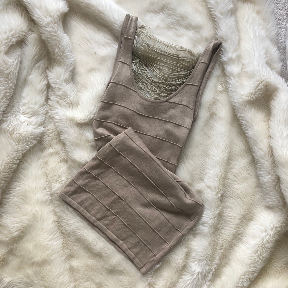 Body Con Mini with Fringe Detail